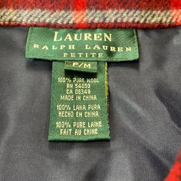 LAUREN Ralph Lauren Pure Wool Full Zip Longsleeve Flannel Jacket Shacket - Picture 13 of 17